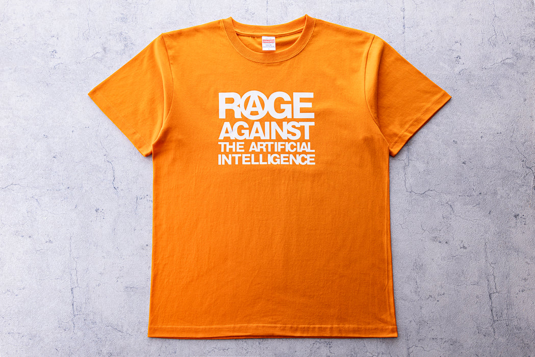 【受注生産】AI Tシャツ gizmodo(オレンジ×ホワイト)