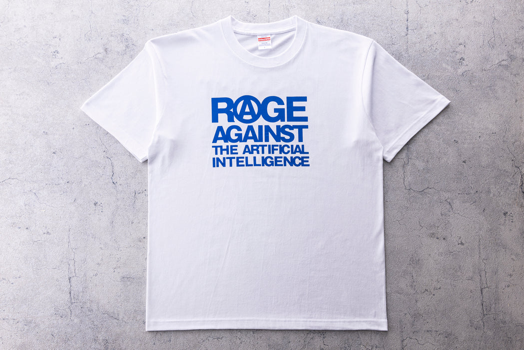 【受注生産】AI Tシャツ gizmodo(ホワイト×ブルー)