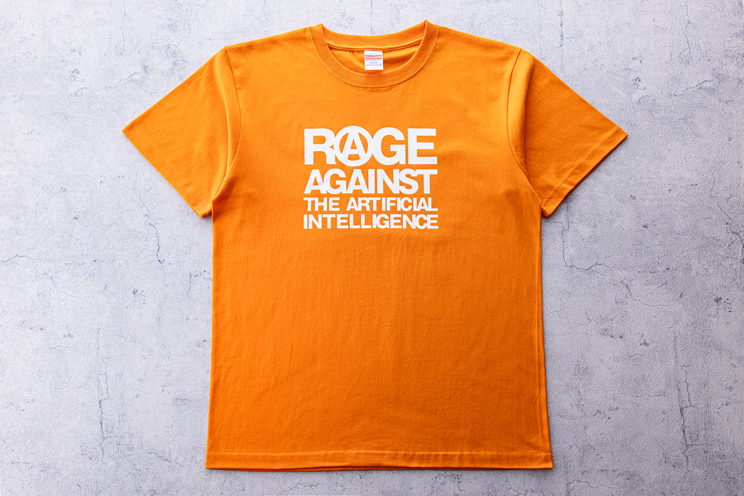 【受注生産】AI Tシャツ（オレンジ×ホワイト）