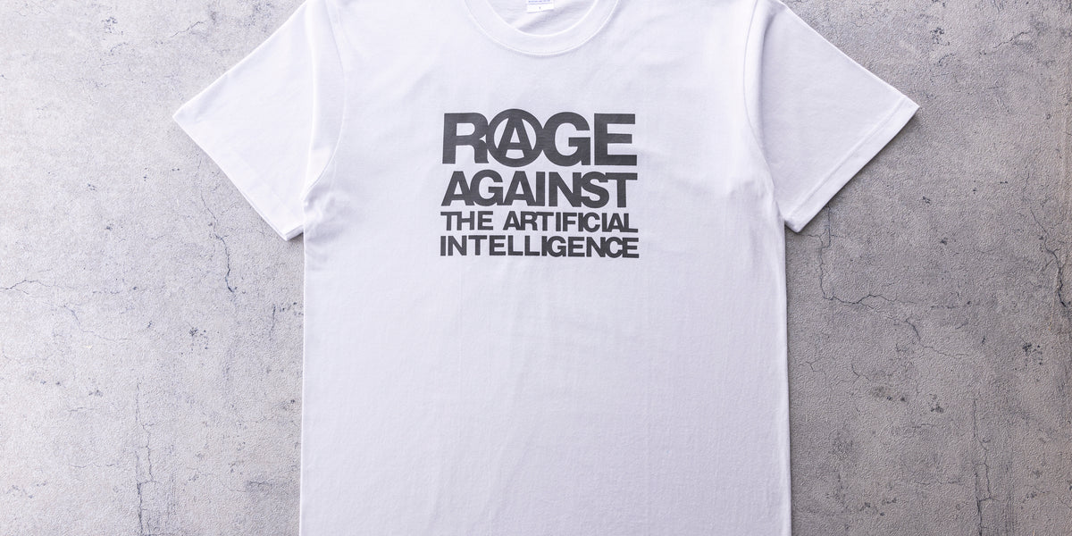 受注生産】AI Tシャツ gizmodo（ホワイト×グレー） — ギズ屋台