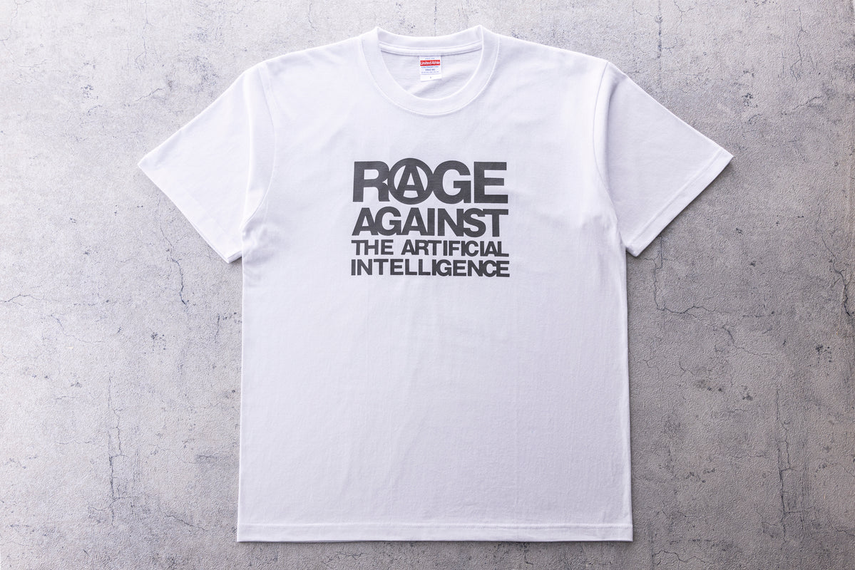 こてつデザインai 受注生産】AI Tシャツ gizmodo（ホワイト×グレー） — ギズ屋台