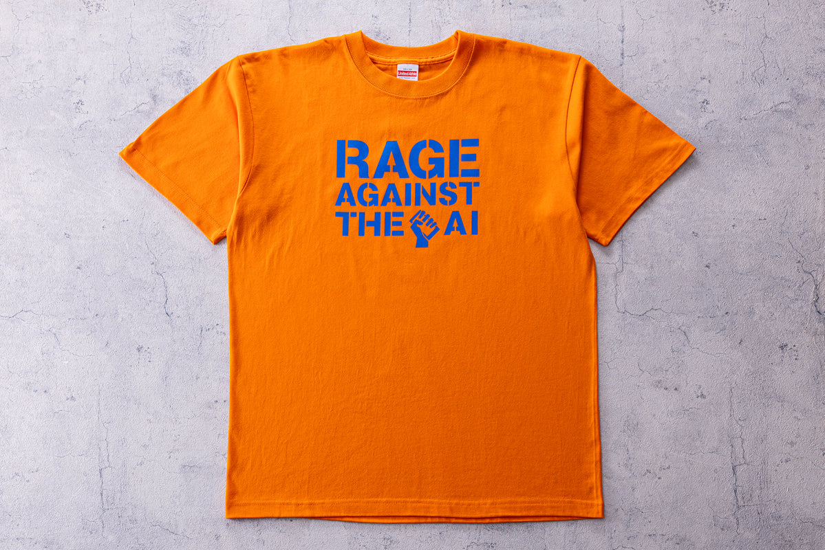 PLAIS PLAIS プリーツTシャツ オレンジ　サイズ3 PLAIS PLAIS プリーツTシャツ オレンジ サイズ3