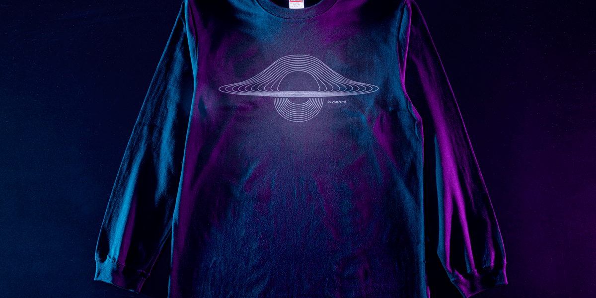 受注生産】シンギュラリTシャツ（時空）ロングver.／ブラック — ギズ屋台